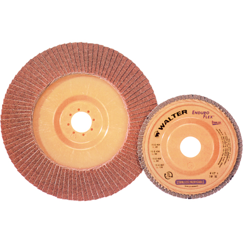 Enduro-Flex Stainless Flap Disc, 4-1/2" x 7/8", Type 27, 40 Grit, Zirconia Alumina M & M Nord Ouest Inc
