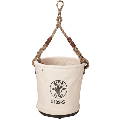 Seau &agrave; outils, 12" lo x 12" la x 12" h, Toile, Beige M & M Nord Ouest Inc