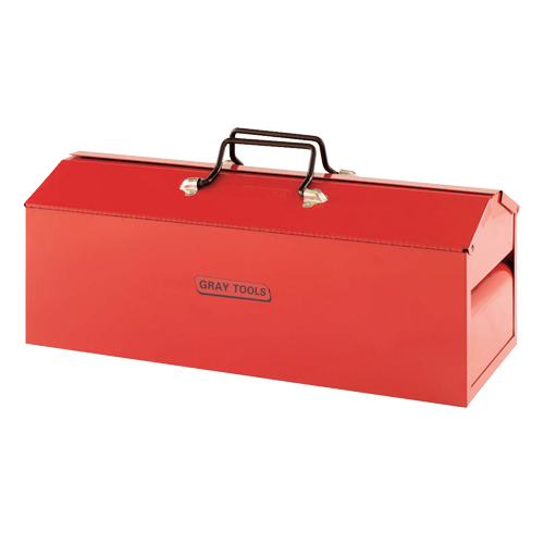 Tool Box, 8-13/20" D x 21-3/10" W x 9" H, Red M & M Nord Ouest Inc