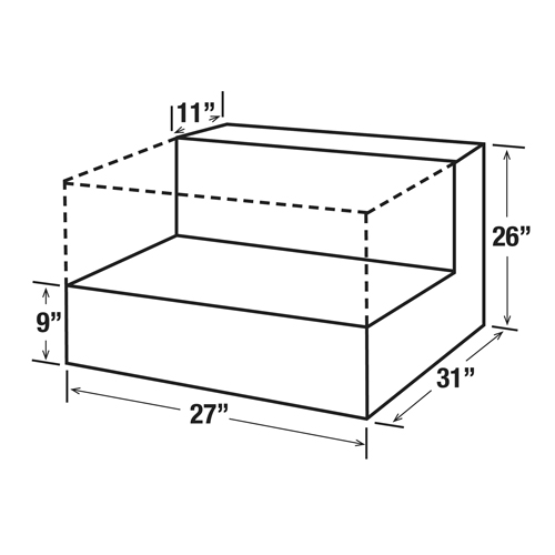 R&eacute;servoir de transfert pour carburant en acier, Acier, Capacit&eacute; 48 gal., Blanc M & M Nord Ouest Inc