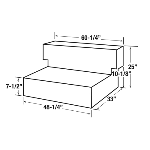 Steel Fuel Transfer Tank, Steel, 100 Gal. Capacity, White M & M Nord Ouest Inc