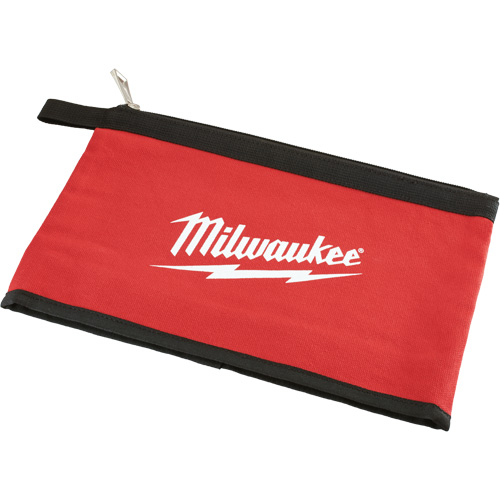 Zipper Pouch, Canvas, 1 Pockets, Black/Red M & M Nord Ouest Inc