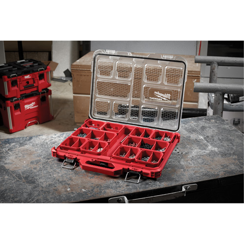 Organisateur profil&eacute; Packout, 19-3/4" x 16-2/5" x 2-1/2", Noir/Rouge M & M Nord Ouest Inc