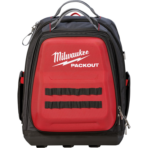 Packout Backpack, 15-3/4" L x 11-4/5" W, Black/Red, Ballistic M & M Nord Ouest Inc
