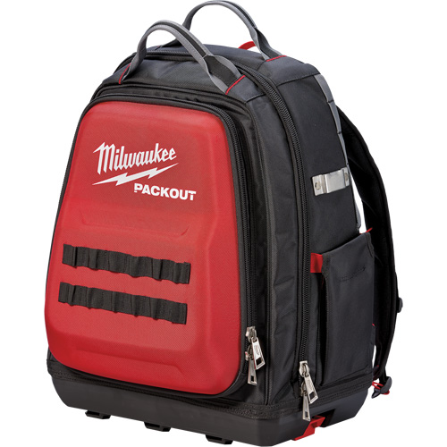 Packout Backpack, 15-3/4" L x 11-4/5" W, Black/Red, Ballistic M & M Nord Ouest Inc