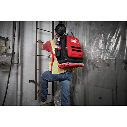 Packout Backpack, 15-3/4" L x 11-4/5" W, Black/Red, Ballistic M & M Nord Ouest Inc