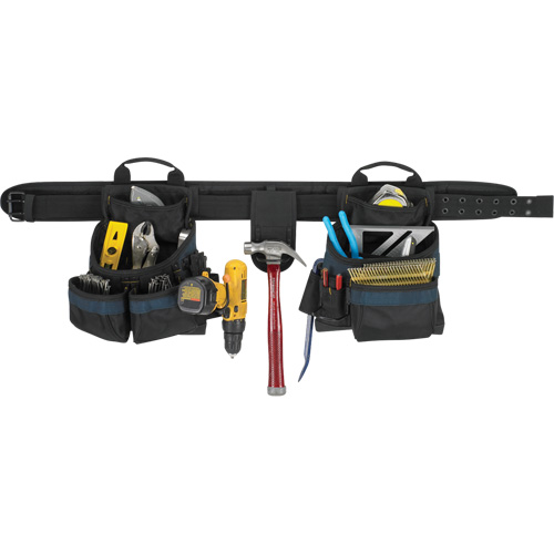 Electrician's Tool Belt, Polyester, Black M & M Nord Ouest Inc