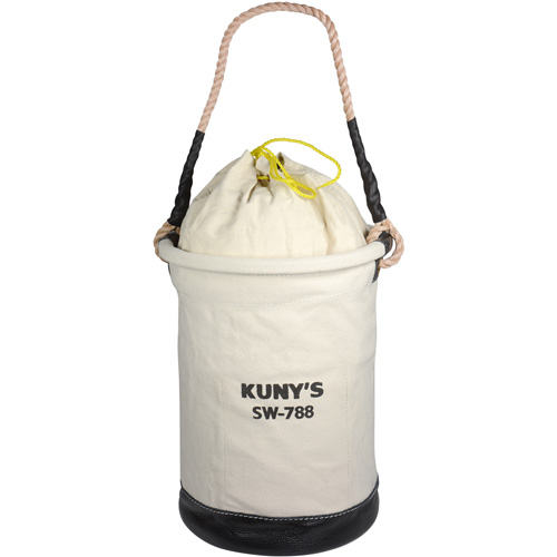 Parachute Top Tool Bucket, 11-1/2" L x 11-1/2" W x 16" H, Canvas, Beige M & M Nord Ouest Inc