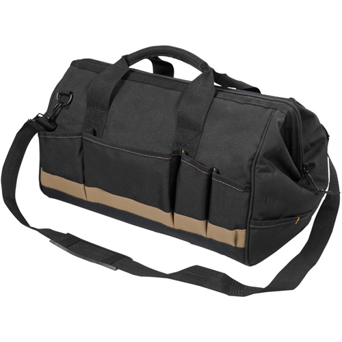 Sac &agrave; outils MEGAMOUTH, Polyester, 25 pochettes, Noir M & M Nord Ouest Inc