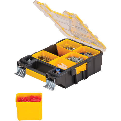 Organisateur de format moyen PRO, 4-1/2" la x 10-1/4" p x 13-3/5" h, Noir/Jaune M & M Nord Ouest Inc