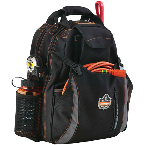Arsenal&reg; 5843 Tool Backpack, 13-1/2" L x 8-1/2" W, Black, Polyester M & M Nord Ouest Inc