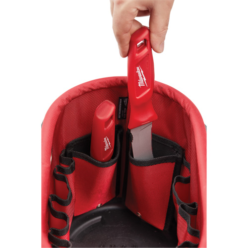 Utility Oval Bag, Ballistic Nylon, 24 Pockets, Black/Red M & M Nord Ouest Inc