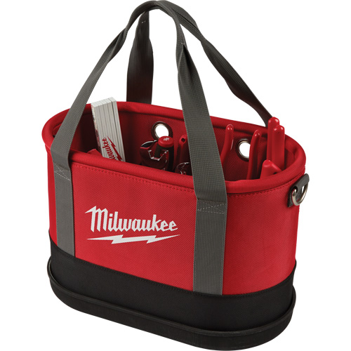 Aerial Utility Oval Bag, Ballistic Nylon, 14 Pockets, Black/Red M & M Nord Ouest Inc