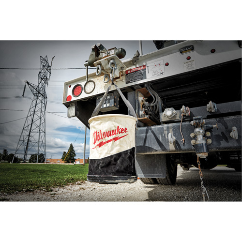 Seau &agrave; outils tout usage, 11-4/5" lo x 11-4/5" la x 14-3/5" h, Toile, Beige/Noir M & M Nord Ouest Inc