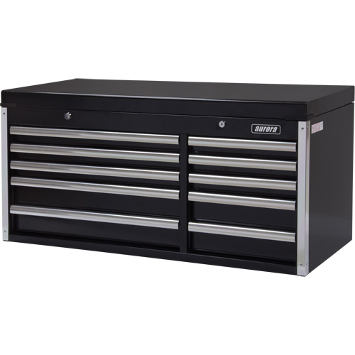 Industrial Tool Chest, 41" W, 10 Drawers, Black M & M Nord Ouest Inc