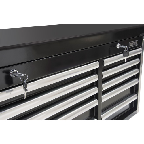 Industrial Tool Chest, 41" W, 10 Drawers, Black M & M Nord Ouest Inc