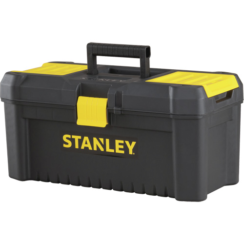 Essential&reg; Tool Box with Tray, 16" W x 8" D x 7-3/10" H, Black/Yellow M & M Nord Ouest Inc