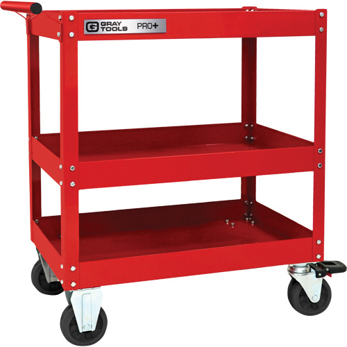 PRO+ Series Heavy-Duty Utility Cart, 3 Tiers, 30-1/5" x 38-1/3" x 19-1/2" M & M Nord Ouest Inc