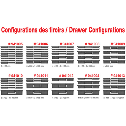 Coffre &agrave; outils mobile avec tiroirs, 4 tiroirs, 22-4/5" la x 15" p x 18" h, Noir M & M Nord Ouest Inc