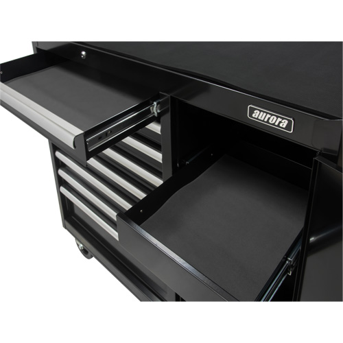 Chariot &agrave; outils industriel, 8 tiroirs, 44-3/10" la x 21-1/10" p x 36-7/10" h, Noir M & M Nord Ouest Inc