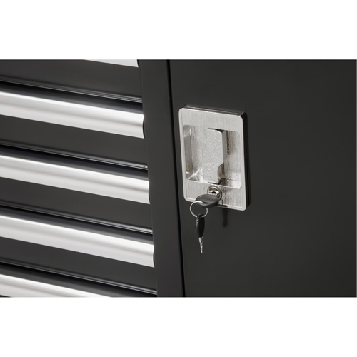 Chariot &agrave; outils industriel, 8 tiroirs, 44-3/10" la x 21-1/10" p x 36-7/10" h, Noir M & M Nord Ouest Inc