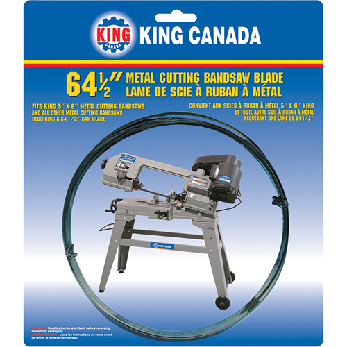 General Purpose Band Saw Blade, Bi-Metal, 64-1/2" L x 1/2" W x 0.025" Thick, 14 TPI M & M Nord Ouest Inc