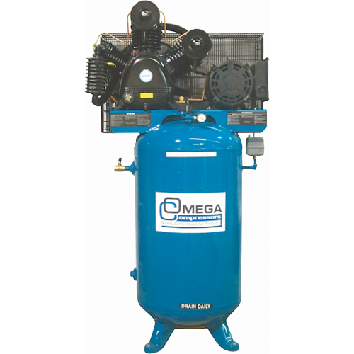 Industrial Series Air Compressors - Vertical Compressors - Two Stage, 66.6 Gal. (80 US Gal) M & M Nord Ouest Inc