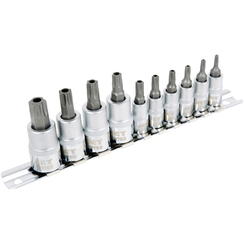 SS1438-10TB 10-Piece 1/4" & 3/8" Drive Tamperproof TORX&reg; Bit Socket Set M & M Nord Ouest Inc