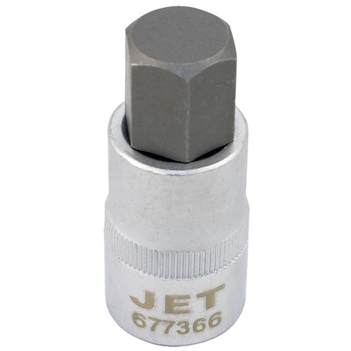 Bit Socket, Hex, 14 mm x 2" L, 1/2" Drive M & M Nord Ouest Inc