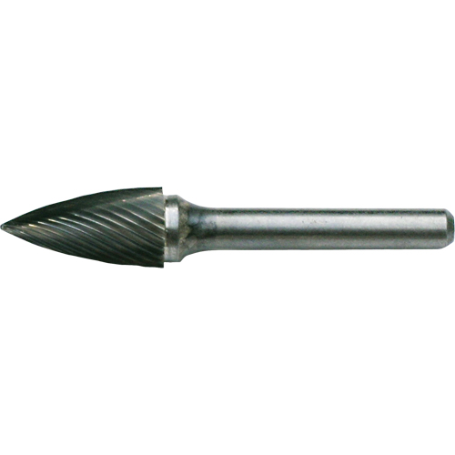 Fraises au carbure solide - Arboriforme avec extr&eacute;mit&eacute; en pointe, SG-3, 3/8" dia., 1/4" Tige, 3/4" Prof. de la coupe M & M Nord Ouest Inc