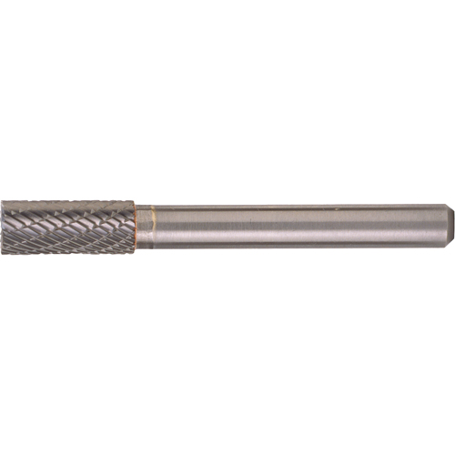 Solid Carbide Burrs - Cylinder Shape with No End Cut, SA-7, 3/4" Dia., 1/4" Shank M & M Nord Ouest Inc