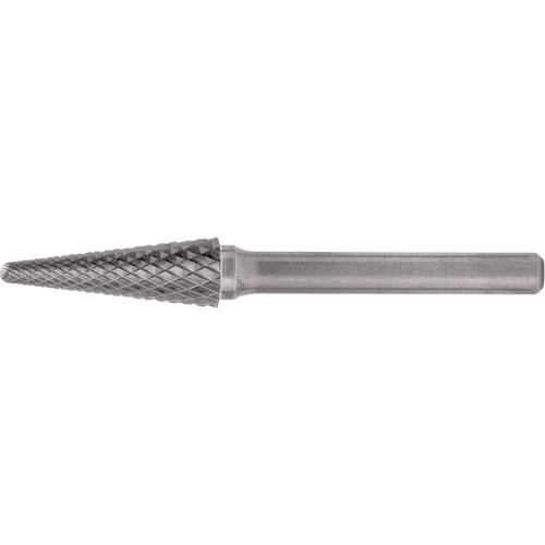 Fraises au carbure solide - Forme conique, extr&eacute;mit&eacute; rayon de 14°, 1/4" Tige M & M Nord Ouest Inc
