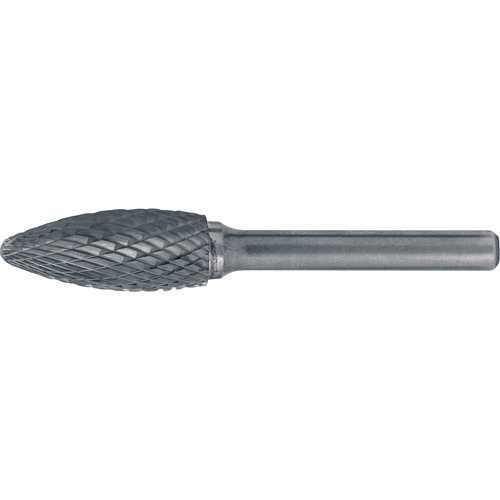 Fraises au carbure solide - Forme de flamme, 1/2" dia., 1/4" Tige M & M Nord Ouest Inc