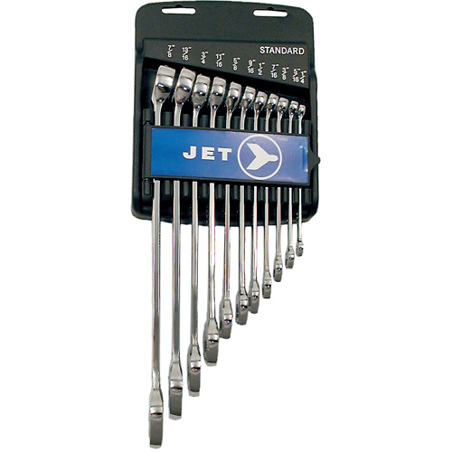 Fully Polished Long Pattern Combination Wrench Set, Combination, 11 Pieces, Imperial M & M Nord Ouest Inc