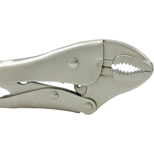 J10WR Super Heavy-Duty  Locking Pliers with Cutter, 10" Length, Curved Jaw M & M Nord Ouest Inc
