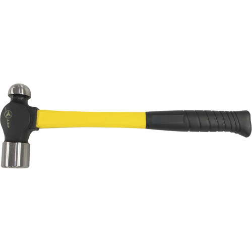 BP-16F Marteau &agrave; panne ronde &agrave; manche en fibre de verre, Poids de la t&ecirc;te 16 oz, Face Ordinaire, Prise Coussin&eacute;e M & M Nord Ouest Inc