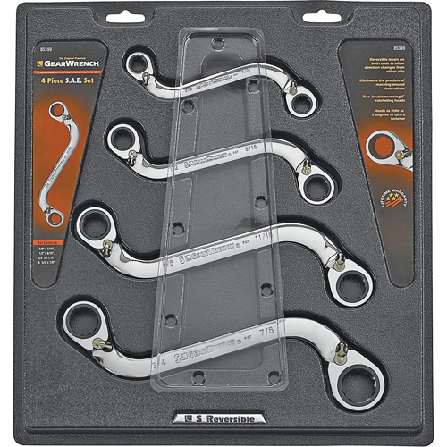 "S" Reversible Wrench Set - 4 Pieces M & M Nord Ouest Inc