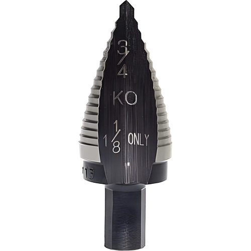 Step Drill Bit, 1-1/8" - 1-1/8" , 5/32" Increments, High Speed Steel M & M Nord Ouest Inc