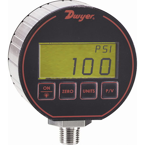 Pressure Gauge, 3" , 30 psi, Bottom Mount, Digital M & M Nord Ouest Inc
