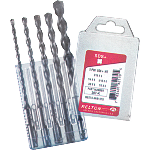 SDS+ Drill Sets, 5 Pieces, Alloy Steel M & M Nord Ouest Inc