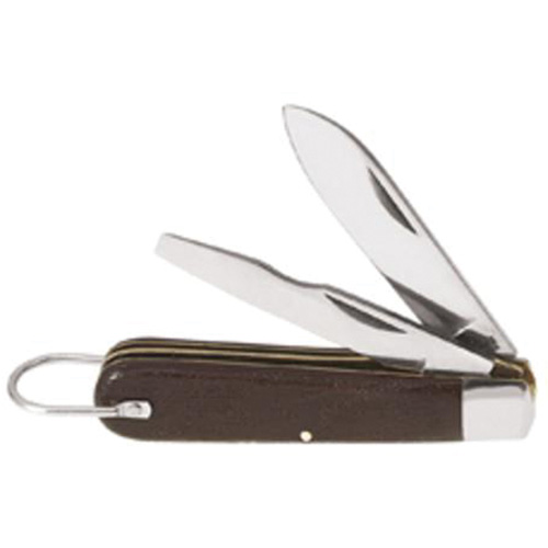 2-Blade Pocket Knife, 2-1/2" Blade, Carbon Steel Blade, Plastic Handle M & M Nord Ouest Inc