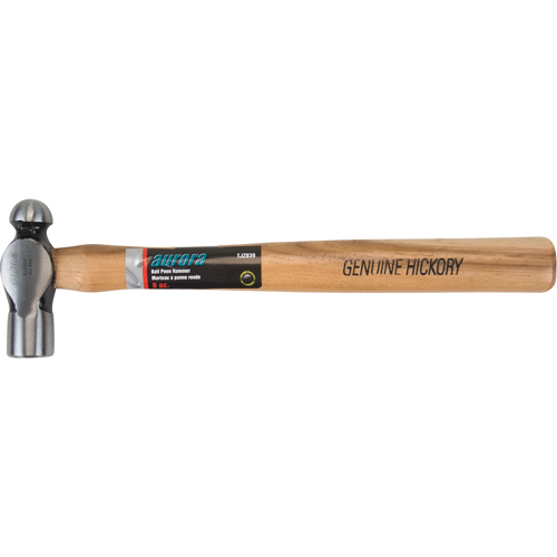 Ball Pein Hammer, 8 oz. Head Weight, Plain Face, Wood Handle M & M Nord Ouest Inc