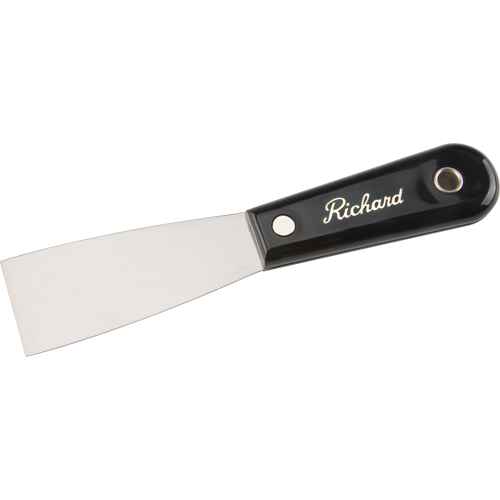 Putty Knife Stiff, Steel Blade, 1-1/2" Wide, Polypropylene Handle M & M Nord Ouest Inc