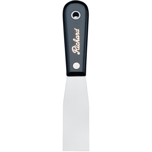 Putty Knife Stiff, Steel Blade, 1-1/4" Wide, Polypropylene Handle M & M Nord Ouest Inc