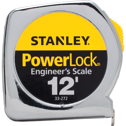 PowerLock&reg; Tape Measure, 1/2" x 12', Imperial Graduations M & M Nord Ouest Inc