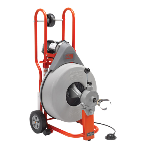 Drum Machine Drain Cleaner K-750, Electric, 3/4" x 100' M & M Nord Ouest Inc