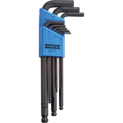 Round Head Hex Key Set, 9 Pcs., Metric M & M Nord Ouest Inc