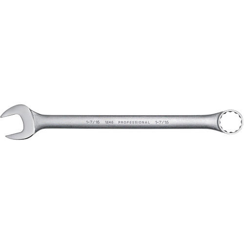Combination Wrench, 12 Point, 1-7/16", Satin Finish M & M Nord Ouest Inc