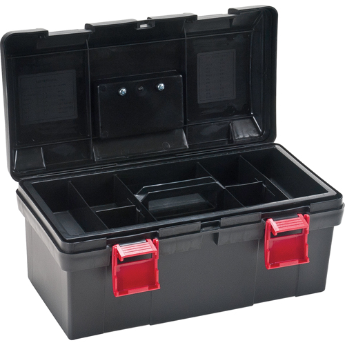 Heavy-Duty Tool Box, 17-1/2" W x 9-1/2" D x 8" H, Black M & M Nord Ouest Inc