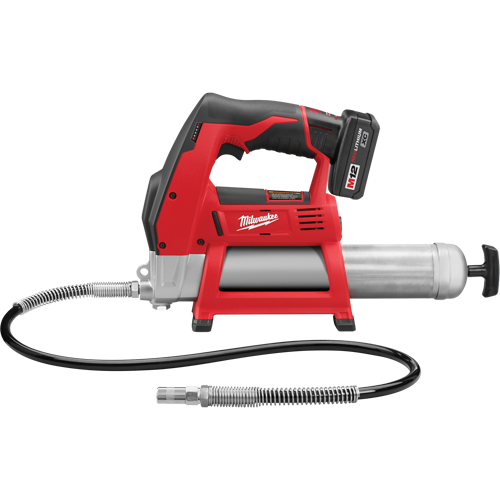 M12 Cordless Grease Gun Kit, Lithium-Ion, 12 V M & M Nord Ouest Inc